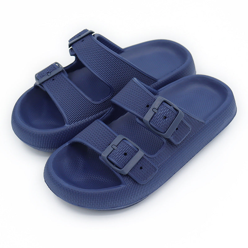 Platform Slippers Women's Summer Buckle