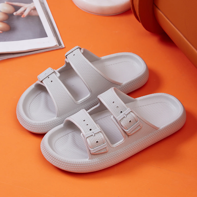 Platform Slippers Women's Summer Buckle
