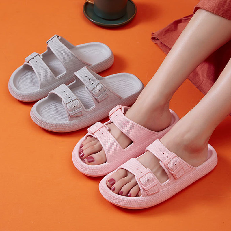 Platform Slippers Women's Summer Buckle
