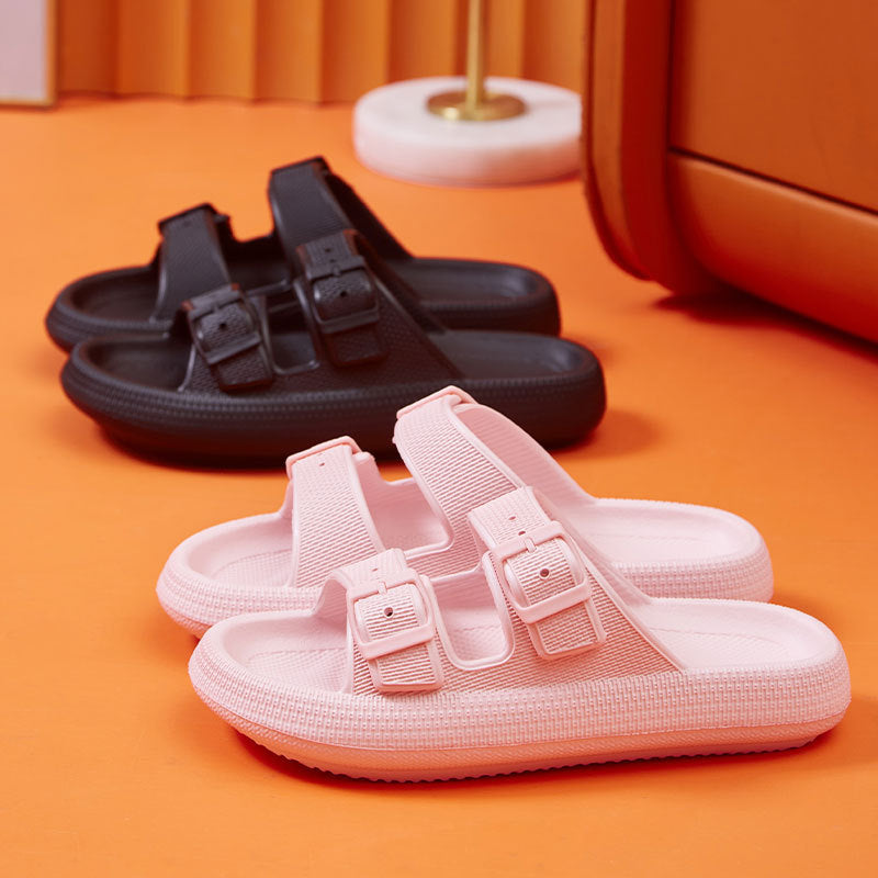 Platform Slippers Women's Summer Buckle